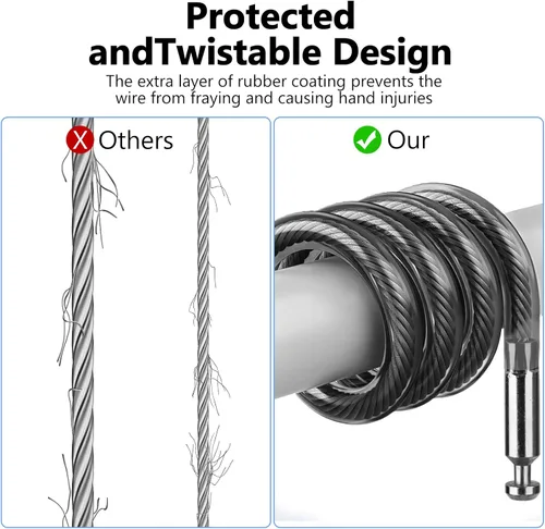 Vista 6 de Compatible con Apple AirTag Secure Lock con cable de alambre, candados de equipaje combinados de 3 dígitos, cuerpo de aleación ultra duradero, funda