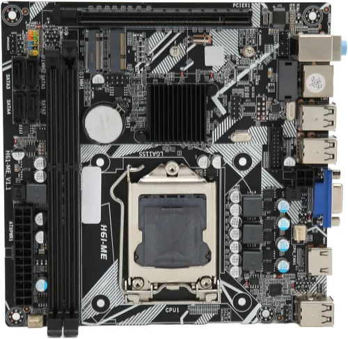 Vista 5 de Placa base para computadora de escritorio H6 ME, zócalo LGA 1155, DDR3, SATA2.0 x 4, PCIe 16X, USB 2.0 x 10, VGA, HDMI, M.2, NVME M.2, pin