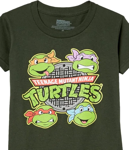 Vista 2 de Teenage Mutant Ninja Turtles Boys' Toddler Short Sleeve T-Shirt
