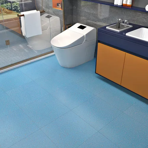 Vista 2 de WESTICK Azulejos azules para despegar y pegar, impermeables, autoadhesivas, extraíbles, adhesivos de vinilo grueso y duradero, azulejos de piso