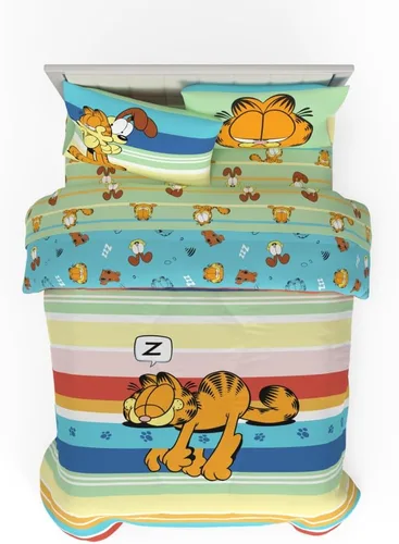 Vista 8 de Franco - Collectibles - Ropa de cama de Barbie 1959 - Juego de 4 piezas con edredón reversible y sábanas supersuaves - Individual