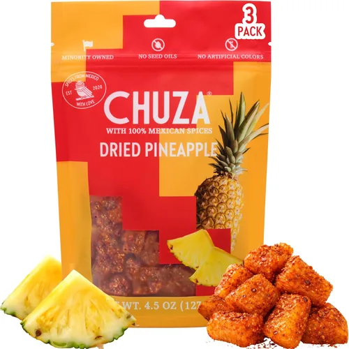 Vista 14 de CHUZA Bocaditos de cactus de nopal, picante seco, chile dulce, caramelo mexicano (3.5 onzas)