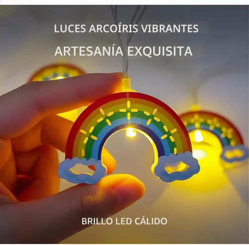 Vista 5 de Guirnalda de 10 luces LED para decoración de árbol de Navidad, Papá Noel, bastón de caramelo, muñeco de nieve, funciona con pilas, para dormitorio