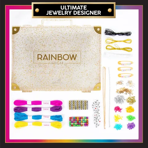 Vista 2 de Rainbow High El mejor diseñador de joyas, kit de fabricación de joyas de bricolaje, diseño de más de 20 piezas de joyería, gran actividad de fin