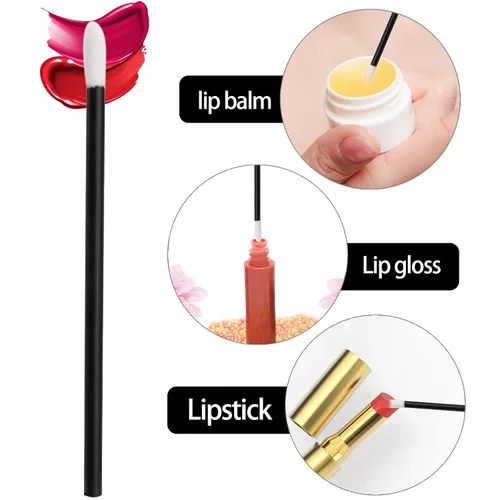 Vista 3 de 100pcs desechable Lip Gloss Aplicadores Lipstick wands Kits de Herramienta