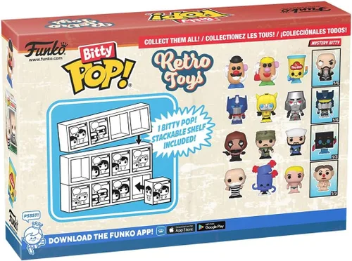 Vista 3 de Funko Bitty POP Retro Toys - Mr. Monopoly, 4 unidades y una figura misteriosa sorpresa - 0.9 pulgadas (0.9 in) - Transformers Classic Collectable