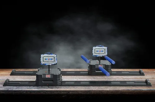 Vista 6 de Skywin Juego de tiro al blanco para pistolas Nerf - en movimiento, automático, restablecimiento, mantenimiento de puntuación, juego de entrenamiento