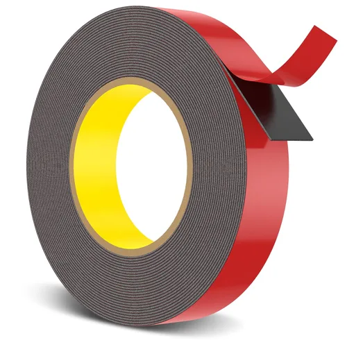 Vista 8 de HitLights Cinta de doble cara resistente, 1/2 pulgada x 50 pies, cinta adhesiva de montaje impermeable, fuerte cinta de espuma de doble adherencia