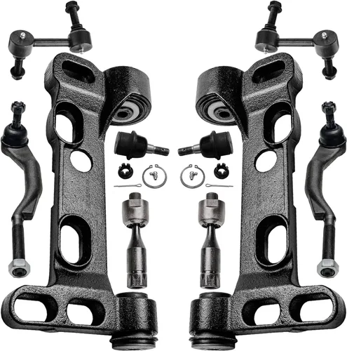 Vista 87 de Detroit Axle - Kit de suspensión delantera de 10 piezas para Ford Freestar Mercury Monterey 04-07, 2 brazos de control inferiores con rótula 4