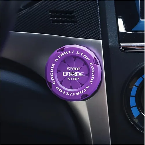 Vista 9 de Cubierta de botón de arranque para automóvil, cubierta de botón de arranque para decoración de automóvil y protección de botón, accesorios