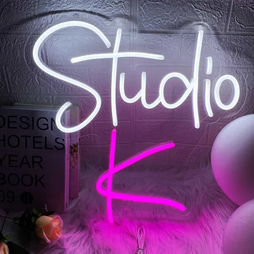 Vista 4 de Letrero de neón personalizado, letreros de neón LED personalizados, letreros de neón para decoración de pared, letrero LED para decoración