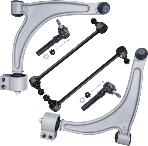 Vista 198 de Detroit Axle - Kit de extremo delantero RWD para Chrysler 300 Dodge Charge Challenger 2011-2019, 2 brazos de control inferiores traseros 2 rótulas