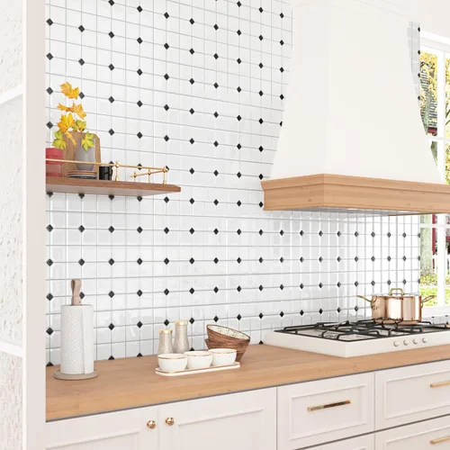 Vista 6 de Azulejos de metro 3D para despegar y pegar, 10 hojas para cocina, despegar y pegar, azulejos de pared autoadhesivos de 12 x 12 pulgadas, azulejos