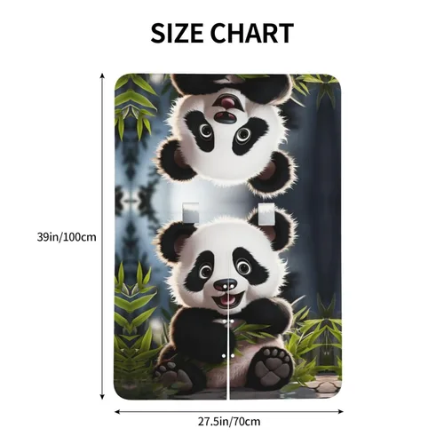 Vista 5 de Baby Car Seat Canopy Cover for Mom, Soft Breathable Nursing Breastfeeding Covers Multi Use Stroller Sun Shade Newborn Shower Gift，Cute Animal Panda