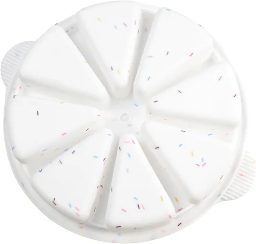 Vista 4 de SHEbaking Sartenes de silicona para hornear cuña, molde de silicona de 8 cavidades, moldes para tartas para quiche, pizza, brownies sin BPA