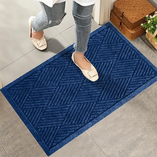 Vista 10 de HIYARD Alfombra resistente para puerta delantera, tapetes absorbentes para barro y suciedad, resistentes a manchas y decoloración, con respaldo