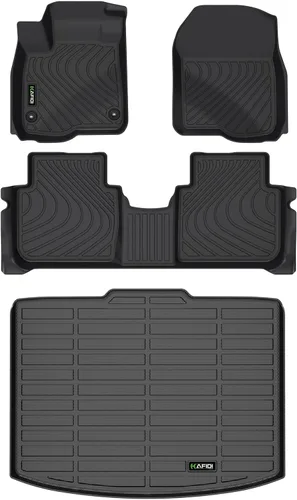 Vista 67 de HAFIDI® - Tapetes para auto con almacenamiento debajo del asiento, para todo clima, antideslizantes, de elastómero termoplástico, para la primera