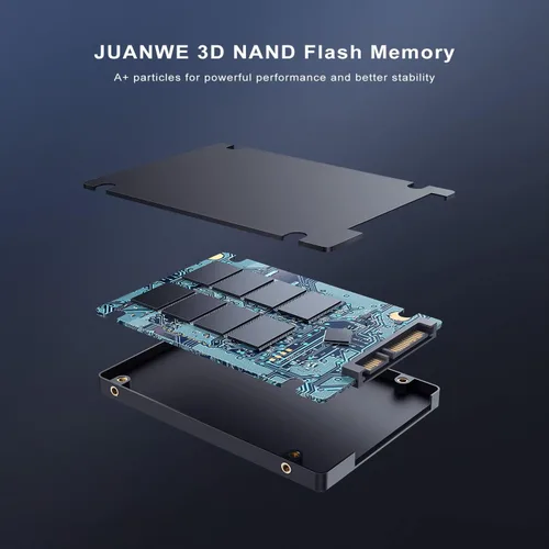Vista 3 de JOIOT Disco duro interno de estado sólido SSD de 128 GB, 3D NAND SSD interno SATA III de 2.5 pulgadas, hasta 550 MB/s, rendimiento mejorado