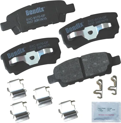 Vista 157 de Pastillas de Freno Traseras Cerámicas Bendix Priority1 CFC1510 para INFINITI QX56 2013-2011, QX80 2024-2014, Nissan Armada 2023-2017