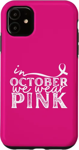 Vista 8 de iPhone 16 In October We Wear Pink Breast Cancer Awareness Graphic Case