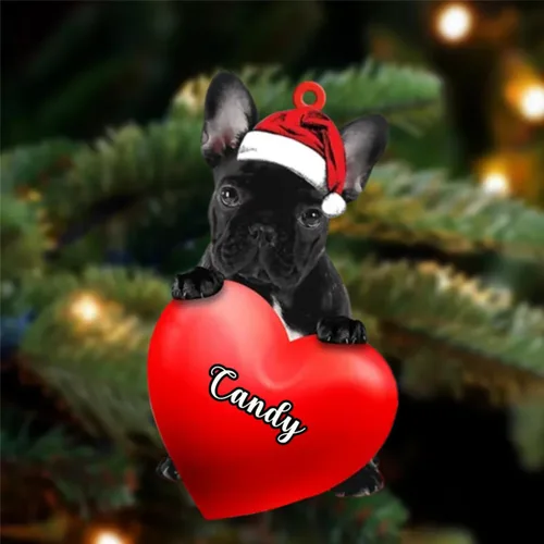 Vista 150 de Amantes de los perros de Navidad, corazón de perro de Navidad disponible para muchos perros Malamute de Alaska, adorno de Navidad, adorno