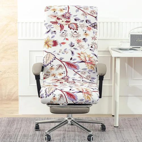 Vista 60 de Fundas elásticas para sillas – Fundas deslizables duraderas con cremallera para escritorio de computadora, sillas universales para juegos/oficina, 05