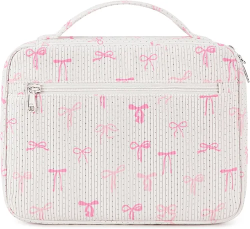 Vista 8 de JIANYA Funda para la Biblia para mujer, fundas de Biblia de leopardo para mujer, con asa y bolsillo con cremallera