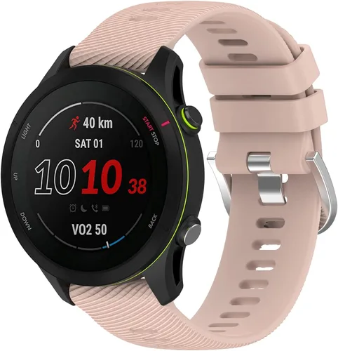 Vista 2 de Paquete de 10 correas de silicona para reloj de 0.709 in compatibles con Garmin Vivoactive 4SVivomove 3SVenu 2SForerunner 255S 265S