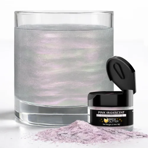 Vista 139 de Brew Glitter - Purpurina comestible rosa claro para bebidas, cócteles, cerveza y bebidas 1 frasco de 4g