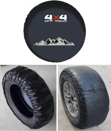 Vista 4 de Cubierta para neumático de repuesto para Suzuki, Land Rover Freelander, Honda CR-V CRV, cubierta de rueda de repuesto, protector de cubierta