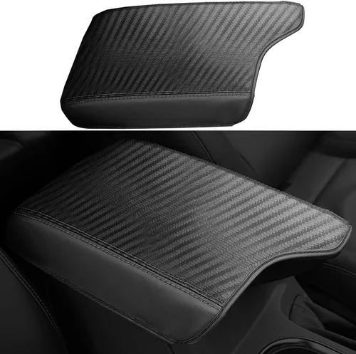 Funda para reposabrazos de consola central, adecuada para Ford Ranger 2023, 2022, 2021, 2020, 2019, de cuero antiarañazos, funda protectora de tapa,