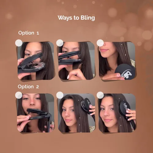 Vista 7 de blinger® Paquete de recarga de cristales brillantes – como se vio en Shark Tank 5 discos – 75 cristales de vidrio de corte preciso Accesorios