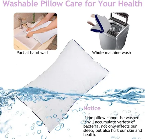 Vista 5 de MoonRest Forma de almohada cuadrada blanca de alta calidad con relleno de fibra de poliéster hipoalergénico, relleno de funda para manta de sofá, 15