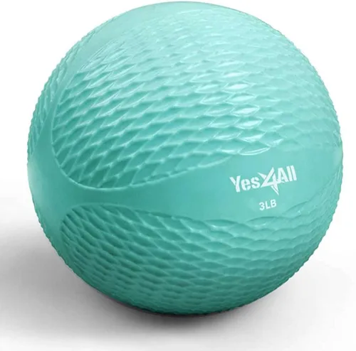 Vista 19 de Yes4All - Bolas de tonificación con peso para ejercicio, bolas medicinales suaves para ejercicio, pilates, yoga, equilibrio, flexibilidad, 2-10