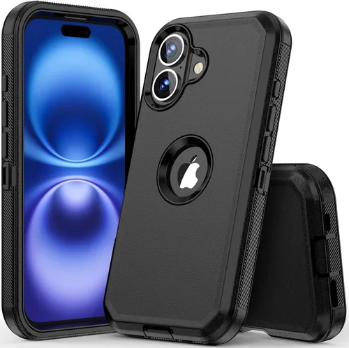 Vista 30 de COOYA Funda para iPhone Air de Protección Completa del Cuerpo contra Caídas, Funda Resistente a Prueba de Golpes de 3 Capas, Híbrida de Servicio