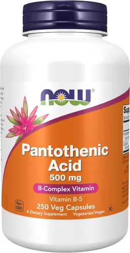 Vista 8 de NOW Foods Suplementos, ácido pantoténico (vitamina B-5) 500 mg, vitamina del complejo B, 250 cápsulas (paquete de 2)