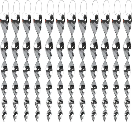 Varillas de susto para pájaros plateadas, dispositivo disuasorio de pájaros de plástico, rotación impulsada por el viento, varillas reflectantes