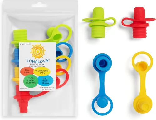 Adaptador de boquilla para botella de agua a prueba de derrames para niños, adaptador de botella de agua para niños pequeños y adultos, tapas de