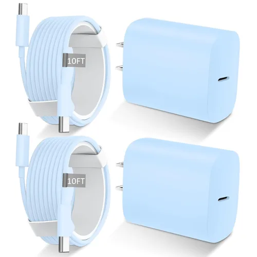 Vista 12 de Cargador para iPhone 16 15 Pro Max de carga rápida, bloque de carga USB C de 20 W para iPhone 16 15 con cable de carga tipo C de 3 metros