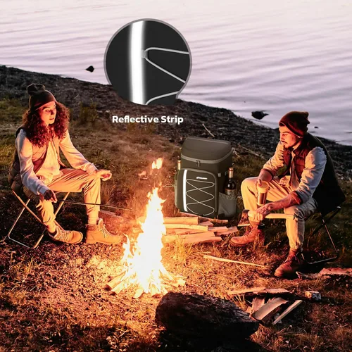 Vista 7 de Mochila enfriadora Maelstrom - Bolsa de almuerzo aislada suave a prueba de fugas para 35/50 latas, ideal para acampar, playa, senderismo y compras