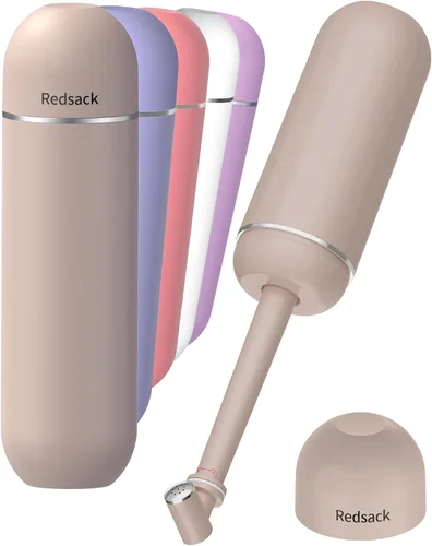 Bidé portátil para viajes y campamentos, botella peri manual de mano para higiene femenina, 3 sellos a prueba de fugas, rociador extensible con Caqui
