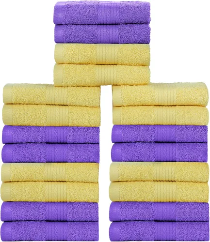 Vista 38 de Ample Decor Paquete de 4 toallas de mano de 600 GSM, 100% algodón, certificadas Oeko Tex, supersuaves, altamente absorbentes, de secado rápido