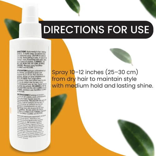 Vista 6 de Spray para cabello de fijación media para pelucas, postizos y extensiones sintéticas, 8 fl oz
