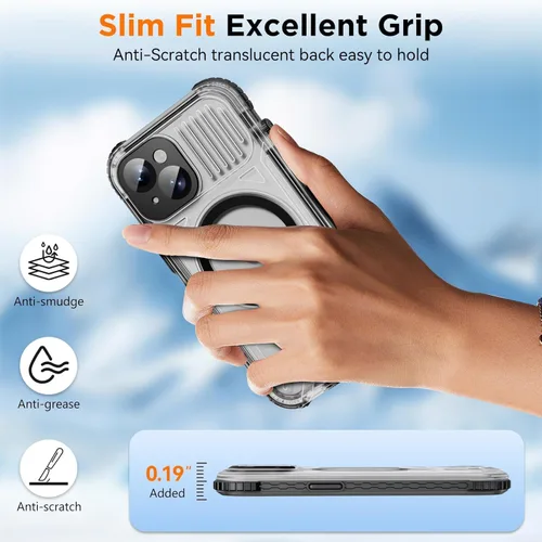 Vista 6 de WIFORT Funda impermeable para iPhone 15, [IP68 bajo el agua a prueba de polvo] [pantalla integrada] [15 pies a prueba de golpes militar], cubierta