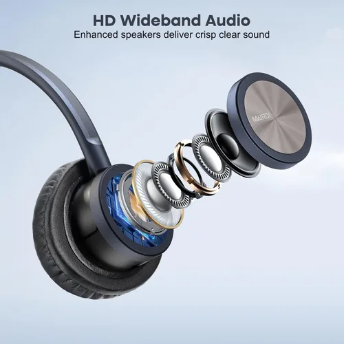 Vista 3 de MAIRDI Auriculares para teléfono con conector RJ9 y conectores de 0.138 in para centro de llamadas, oficina, escritorio, teléfono celular, PC