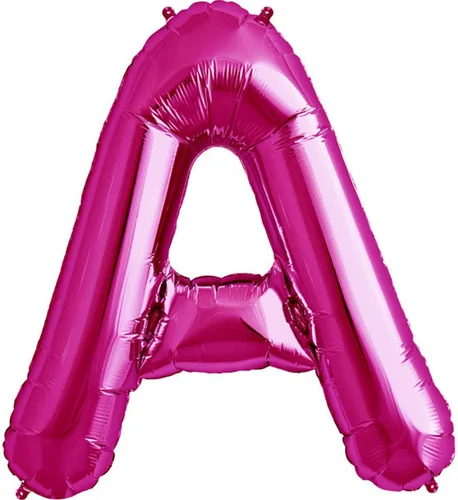 Vista 2 de Northstar Globos Letra T – Globo de lámina de helio magenta – 34.1 in