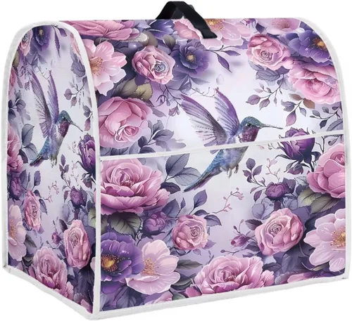 Vista 14 de Funda para batidora de Navidad para cocina de 6 a 8 cuartos de galón, cubiertas antipolvo para electrodomésticos pequeños universales para freidoras