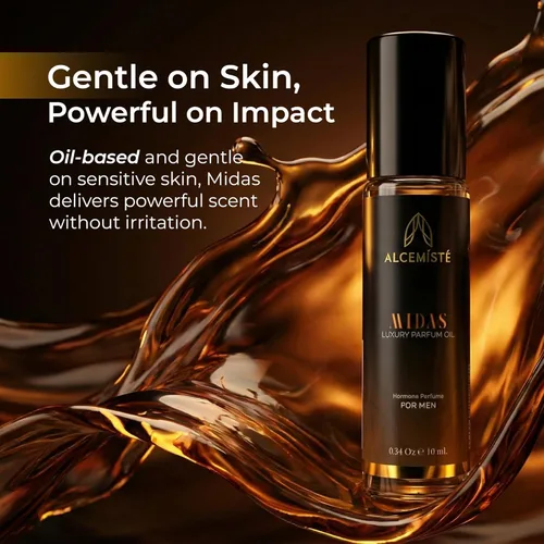 Vista 4 de Colonia concentrada de feromonas para hombres (0.34 onzas) – Perfume a base de aceite para hombres con feromonas – Colonia de hombre Rollerball