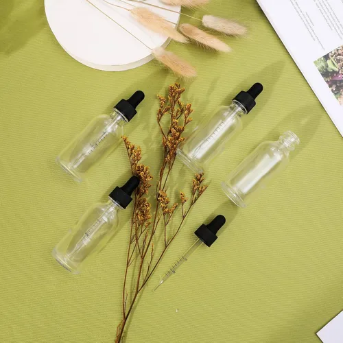 Vista 88 de NOOEEISS 4 piezas, botella con cuentagotas de 1 oz, botella de vidrio ámbar con cuentagotas, botellas de tintura con cuentagotas, acabado elegante