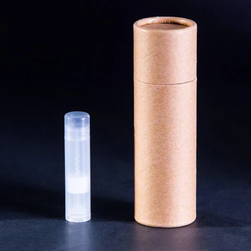 Vista 4 de 3 OZ Kraft cartón bálsamo labial/desodorante/cosmético/loción tubos (25)